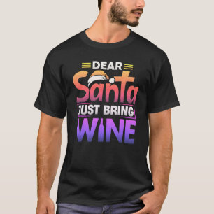 Funny wine lover's Christmas tee