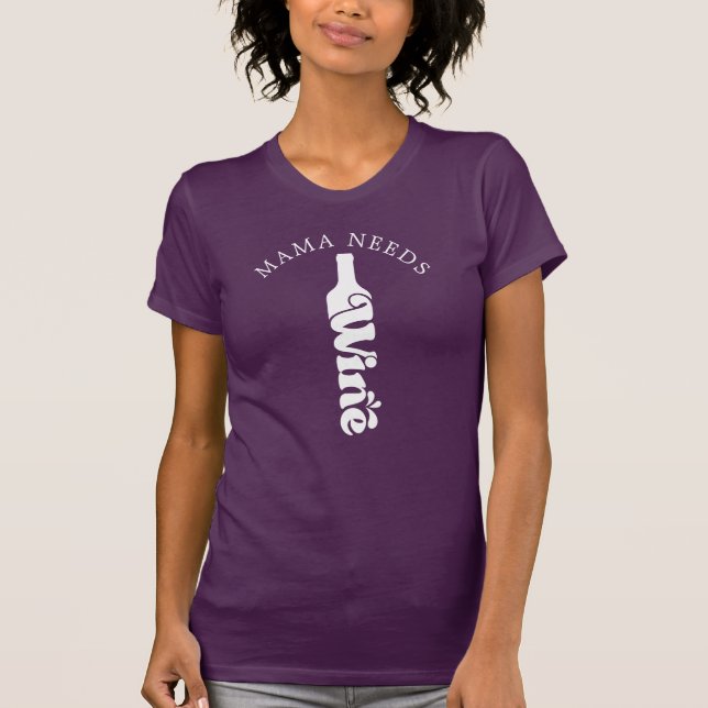 Funny Wine O'Clock T-Shirt (Front)