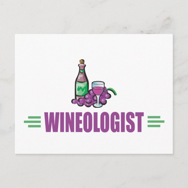Funny Wine Postcard (Front)