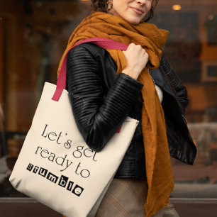 Funny wine quote typography humour simple womens tote bag