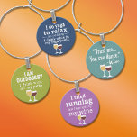 Funny Wine Quotes - Drinking Humour Wine Charm<br><div class="desc">A little drinking humour that you can pass on to your wine loving girlfriends. Make them laugh with this humourous gag gift or white elephant. I do yoga to relax - just kidding - I drink wine in my yoga pants.</div>