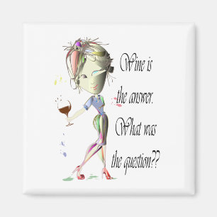 Funny Wine Saying Magnet