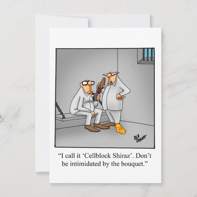 Funny Wine Tasting Party Invitations (Front)