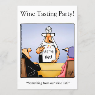 Funny Wine Tasting Party Invitations