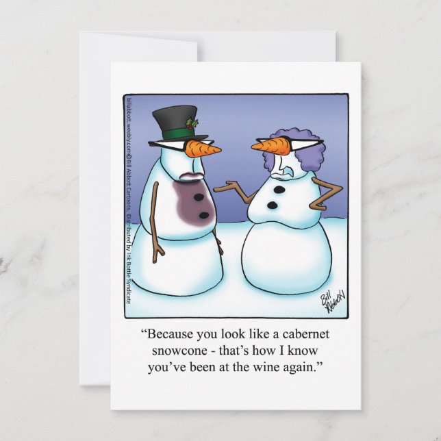 Funny Wine Tasting Party Invitations (Front)