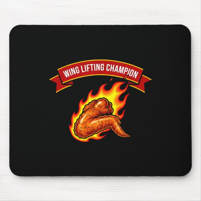 Funny Wing Lifting Chamon  Mouse Mat (Front)