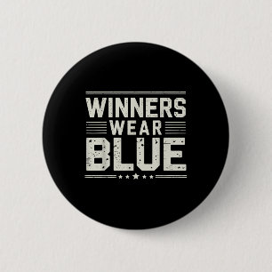 Funny Winners Wear Blue Spirit Wear Team Game Colo 6 Cm Round Badge