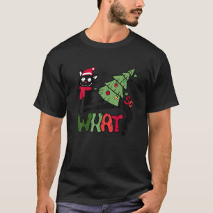 Funny Winter Cat Christmas So What T-Shirt