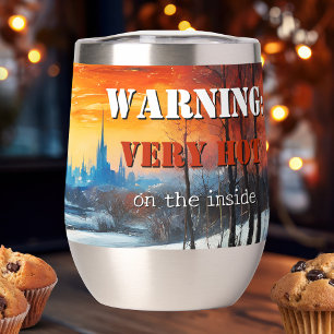 Funny Winter Landscape Insulated Tumbler