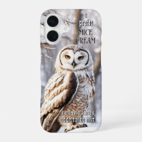 Funny Winter Owl Bird