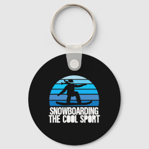 Funny Winter Snowboarder Board Snowboarding The Co Key Ring