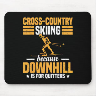 Funny Winter Sport Snow Cross-country Skiing Appea Mouse Mat
