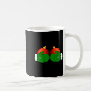 Funny Winter Women's Tee Mittens Holding Xmas Ball Coffee Mug