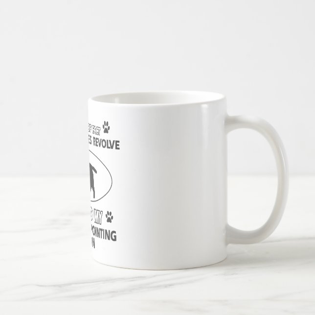 Funny wirehaired pointing griffon designs coffee mug (Right)