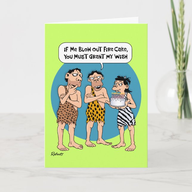 Funny Wish Birthday Card (Front)