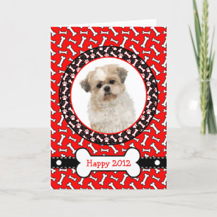 Funny Wish You a Happy New Year Dog Lover's Card