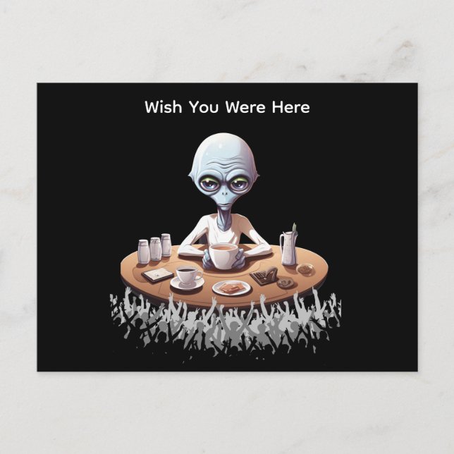 Funny Wish You Were Here Postcard (Front)