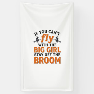 Funny Witch Broom Big Girl Halloween Shirt Design_ Banner