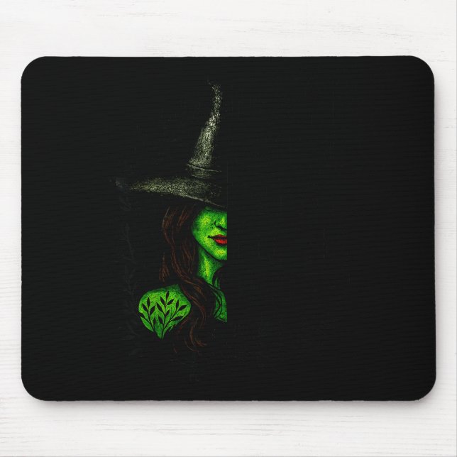 Funny Witch Halloween Don't Make Me Get My Flying  Mouse Mat (Front)
