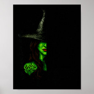 Funny Witch Halloween Don't Make Me Get My Flying  Poster