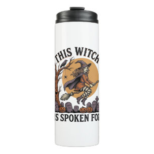 Funny Witch Shirt Haunted Graveyard Vintage Engrav Thermal Tumbler