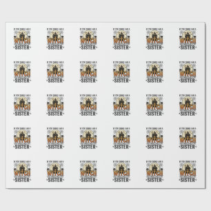 Funny Witch Sister Halloween Vintage Graphic_1 Wrapping Paper