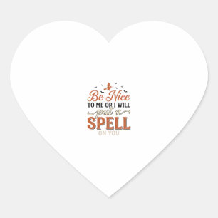 Funny Witch Spell Quote Halloween Vector Design_1 Heart Sticker