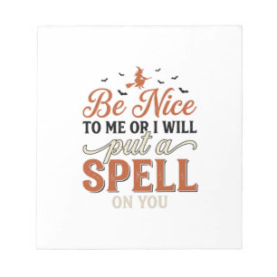 Funny Witch Spell Quote Halloween Vector Design_1 Notepad