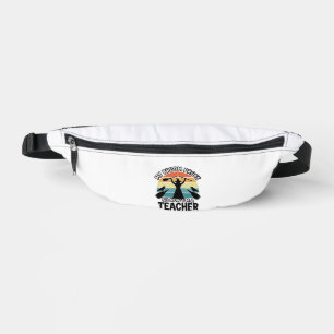 Funny Witch Teacher Broken Broom Halloween Design_ Bum Bags