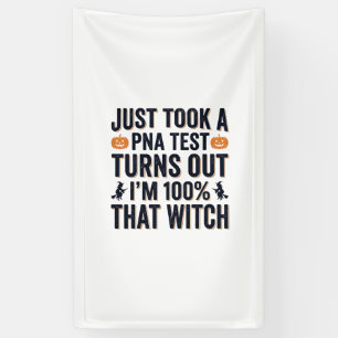 Funny Witch Test Halloween Quote Vector Design_1 Banner