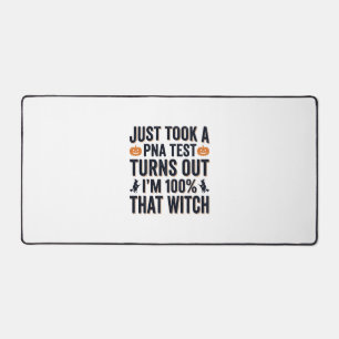 Funny Witch Test Halloween Quote Vector Design_1 Desk Mat