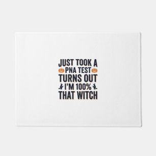 Funny Witch Test Halloween Quote Vector Design_1 Doormat