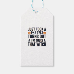 Funny Witch Test Halloween Quote Vector Design_1 Gift Tags