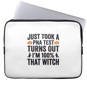 Funny Witch Test Halloween Quote Vector Design_1 Laptop Sleeve