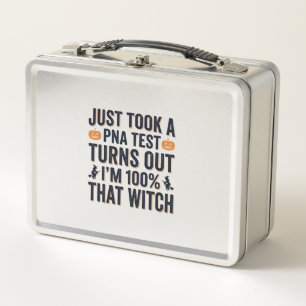 Funny Witch Test Halloween Quote Vector Design_1 Metal Lunch Box