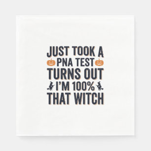 Funny Witch Test Halloween Quote Vector Design_1 Napkin