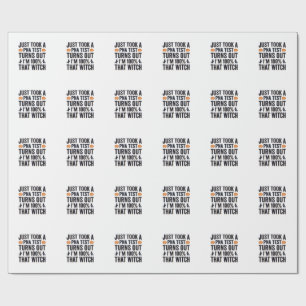 Funny Witch Test Halloween Quote Vector Design_1 Wrapping Paper