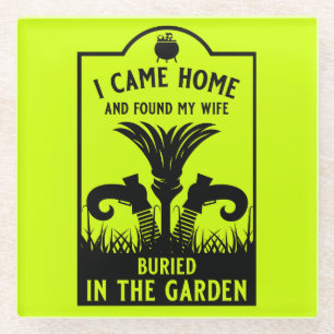Funny Witch Wife Glass Coaster