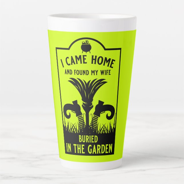 Funny Witch Wife Latte Mug (Front)