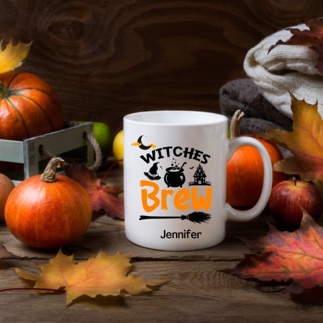  Funny Witches Brew Halloween Personalized   Coffee Mug (Creator Uploaded)