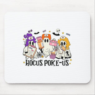 Funny Witches Nurse Spooky Nurse Costume Halloween Mouse Mat