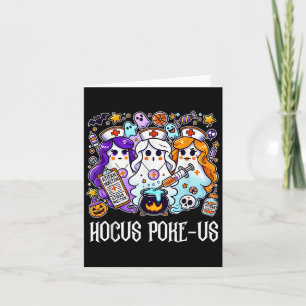 Funny Witches Nurse Spooky Nurse Witch Halloween N Card