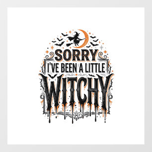 Funny Witchy Halloween Vintage Engraving Shirt Des Window Cling