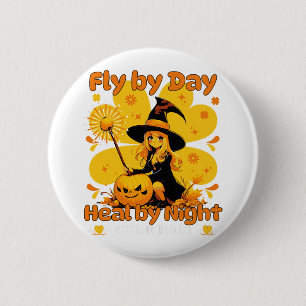 Funny Witchy Nurse Halloween Design 6 Cm Round Badge