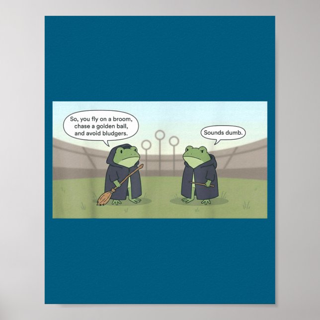 Funny Wizard Frogs  Poster (Front)