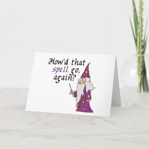 Funny Wizard Greeting Cards