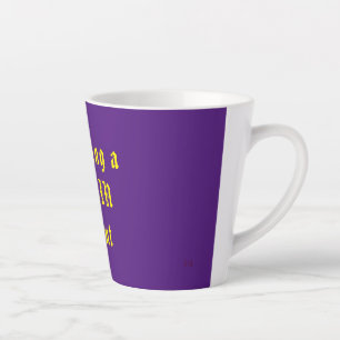 Funny wizard latte mug