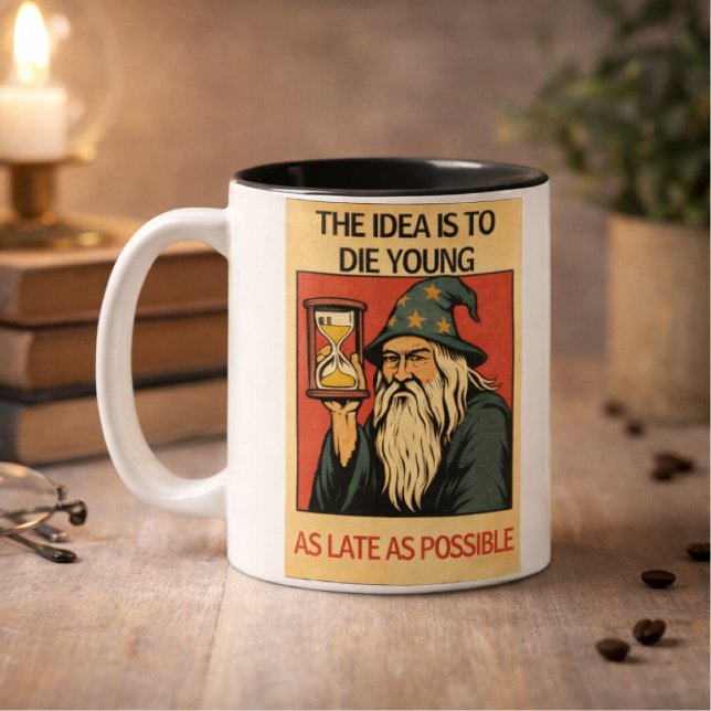 Funny Wizard Quote Two-Tone Coffee Mug (Creator Uploaded)