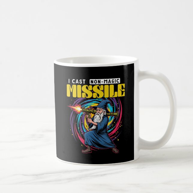 Funny Wizard with Rocket Launcher Mug (Right)