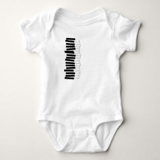 Funny Wobbly Piano Keyboard – Pianist & Musician Baby Bodysuit